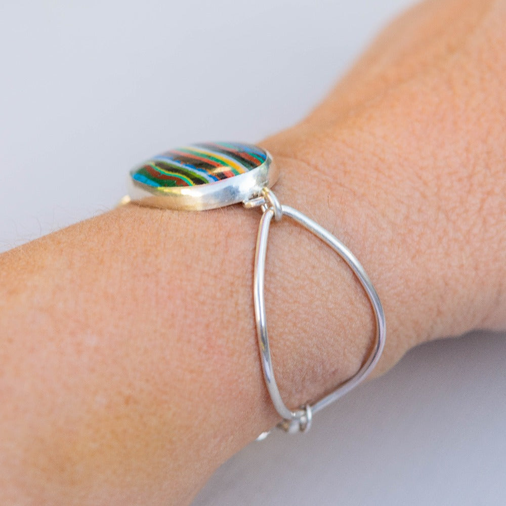 Rainbow Open Cuff Bracelet
