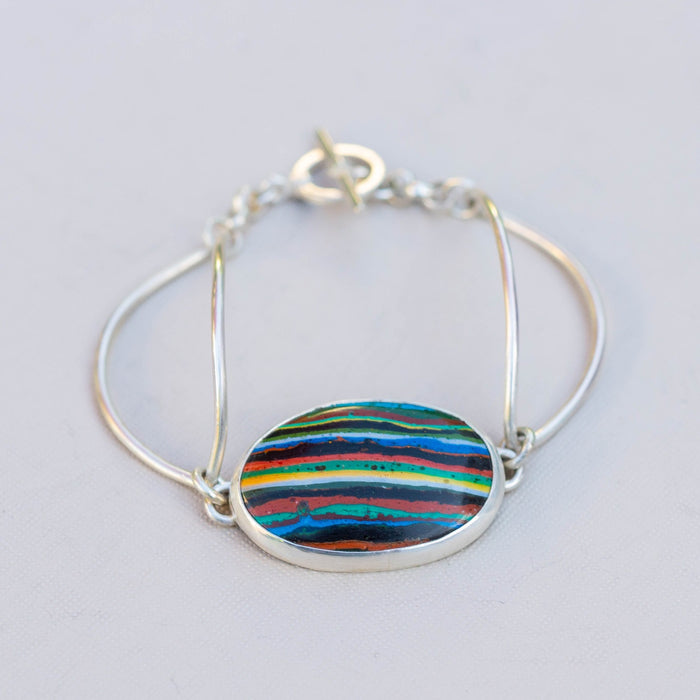 Rainbow Open Cuff Bracelet