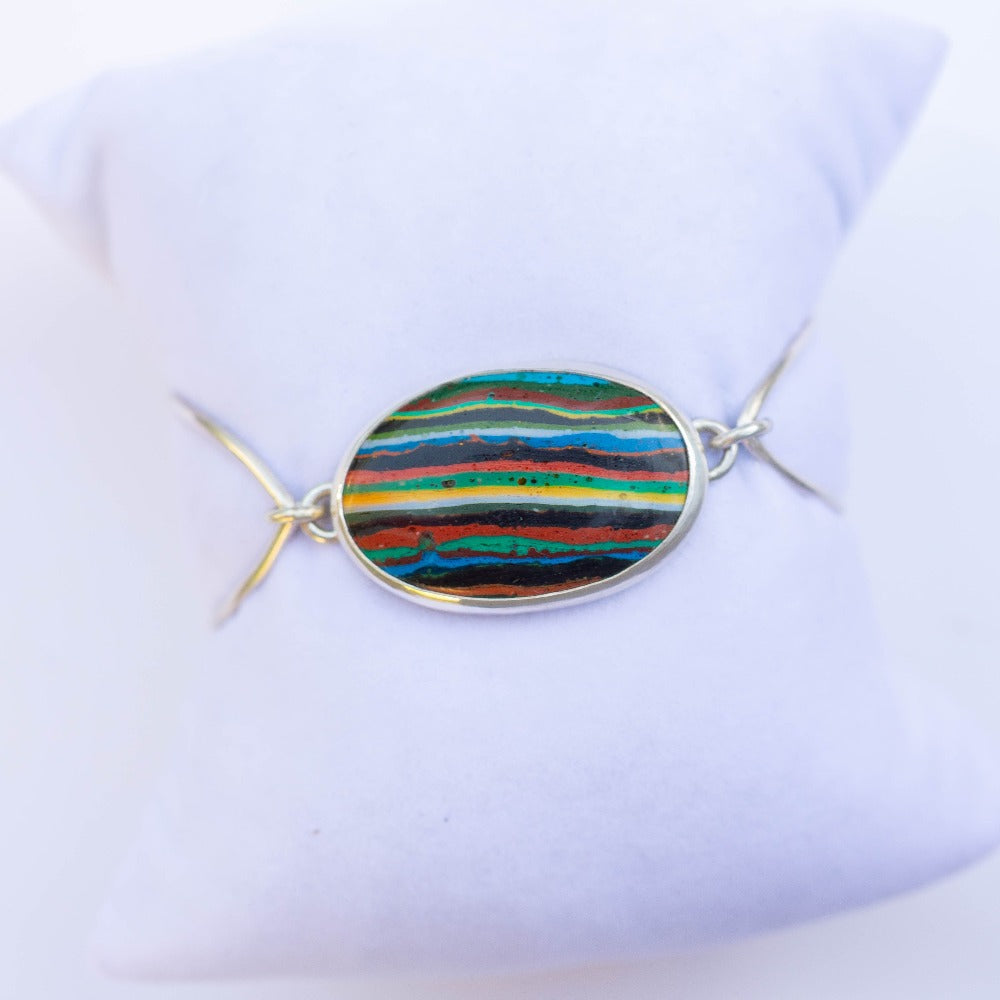 Rainbow Open Cuff Bracelet