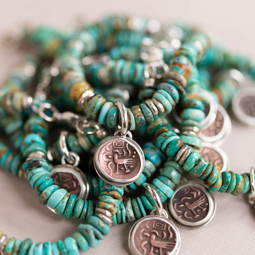 Hamsa Bird Cambodia coin bracelet