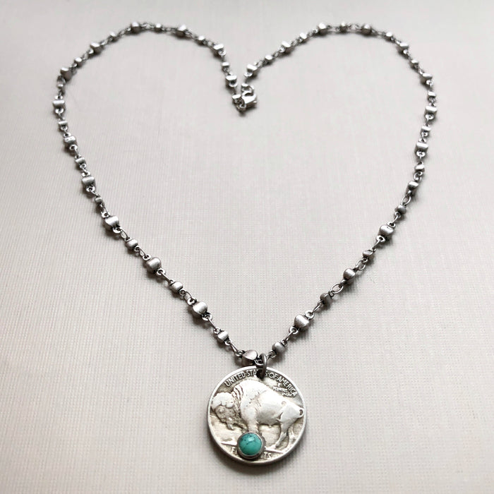 buffalo nickel necklace