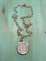 JRR Tolkien coin necklace