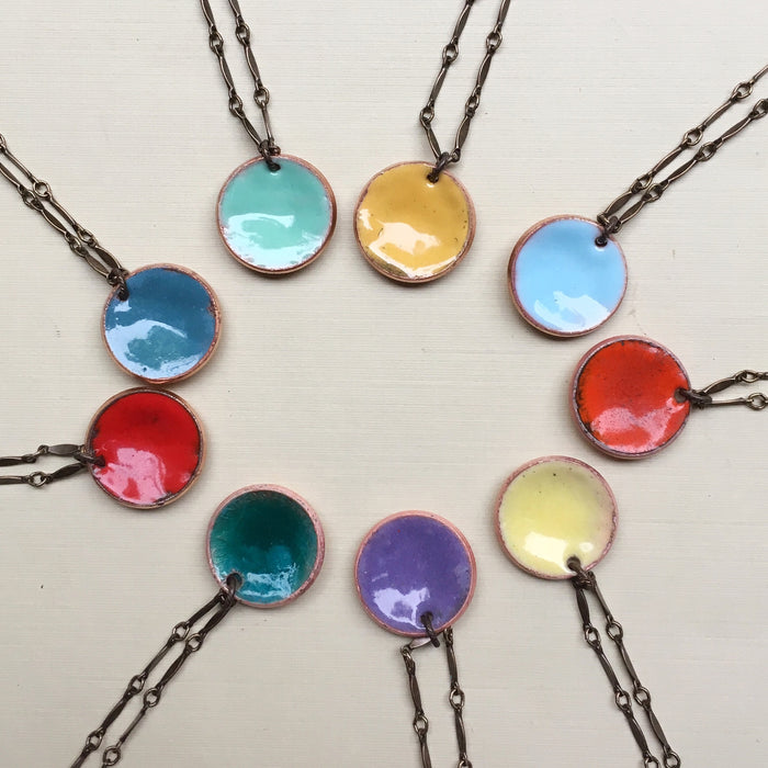 Penny Enameling Jewelry Class