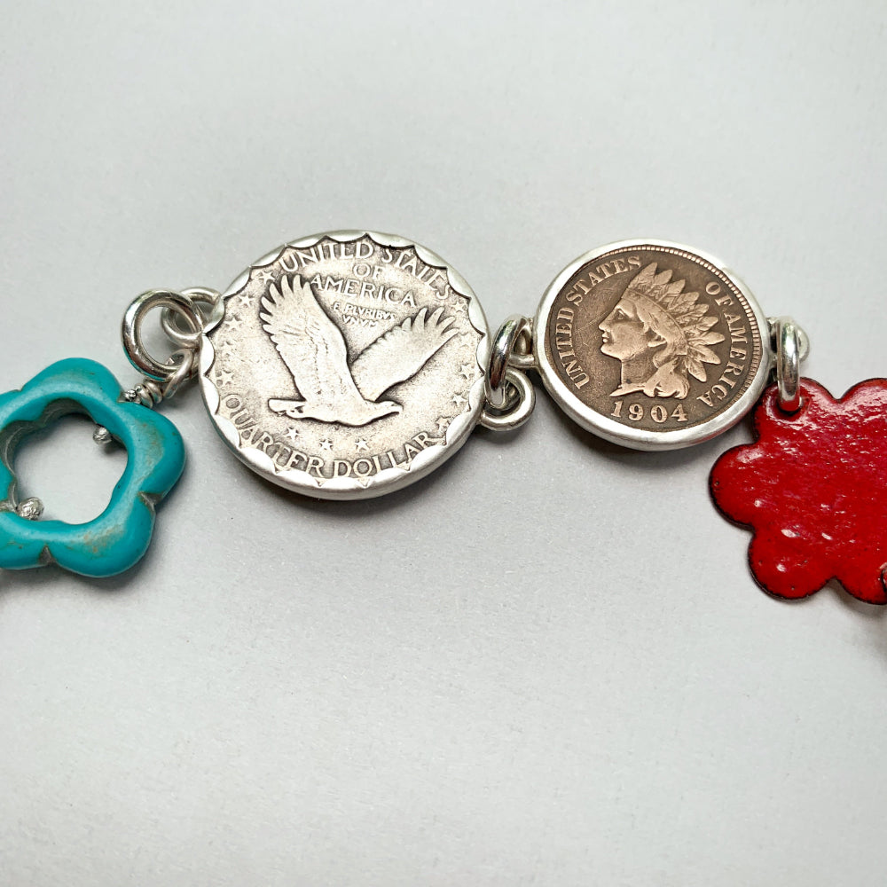 american coin bracelet