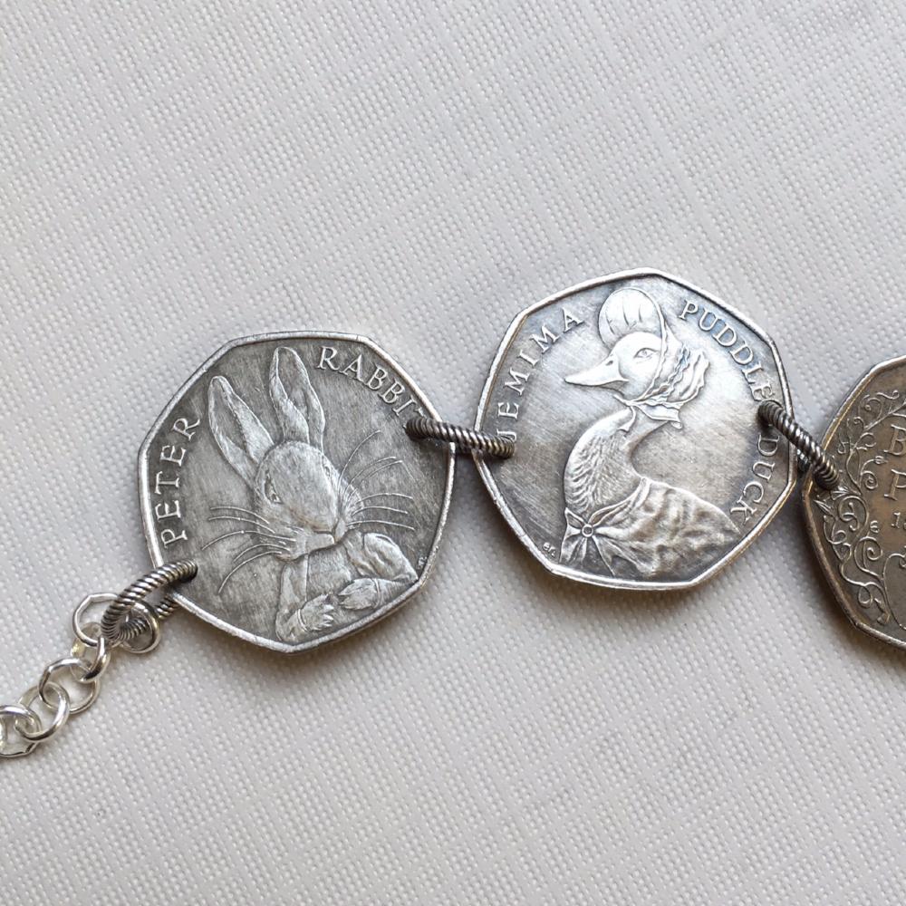 Beatrix Potter Coin Bracelet