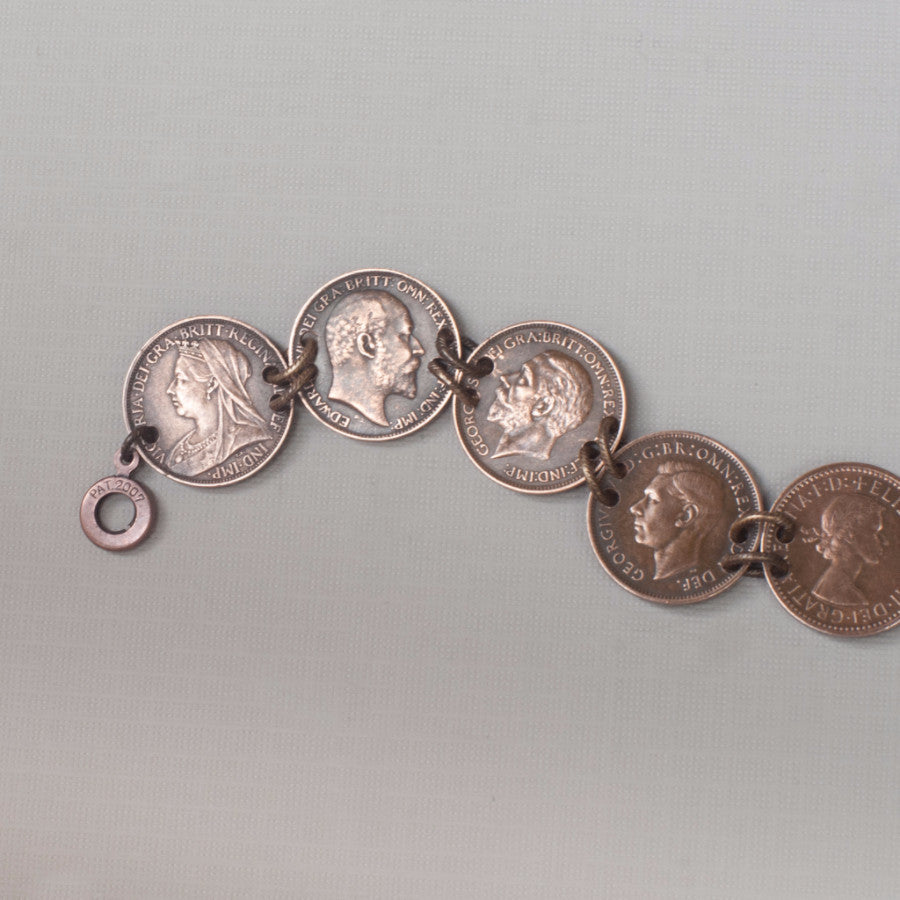 British monarchy bracelet - the crown - coin jewelry