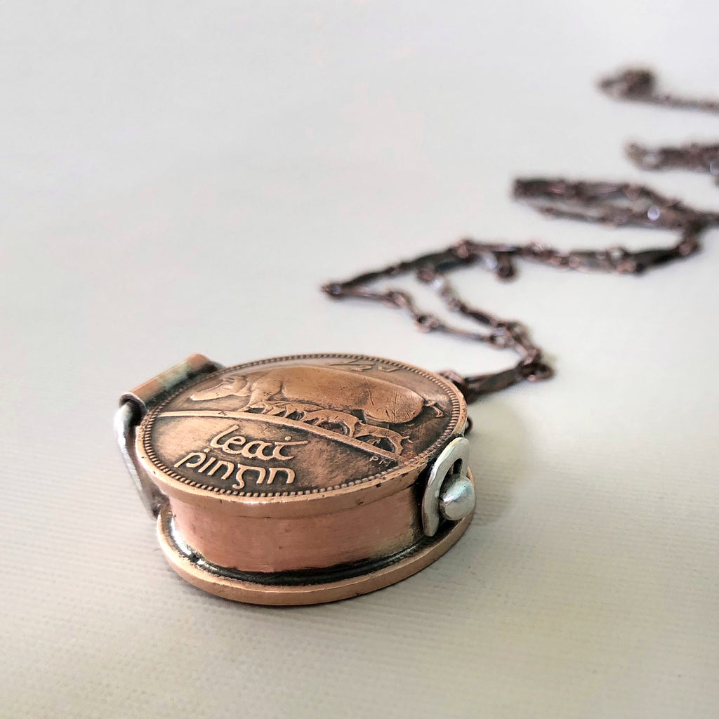 Coin Locket Necklace