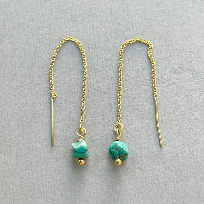 Turquoise Threader Earrings