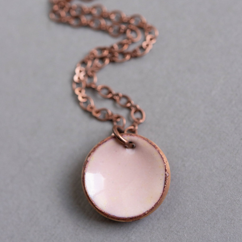 Pink Penny Necklace