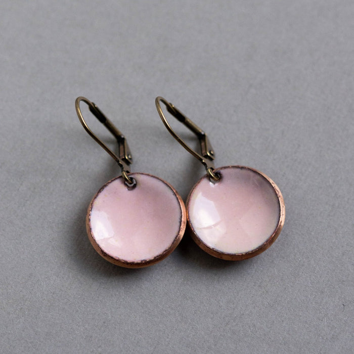 Pink Penny Earrings