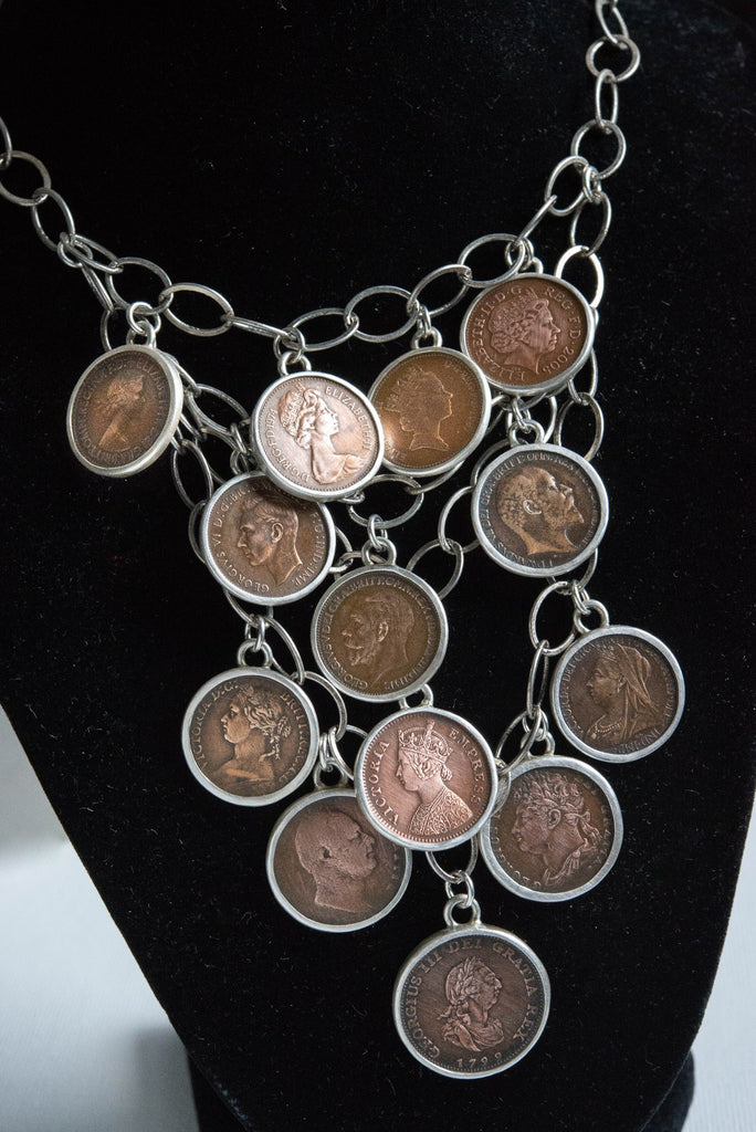 british monarchy coin necklace