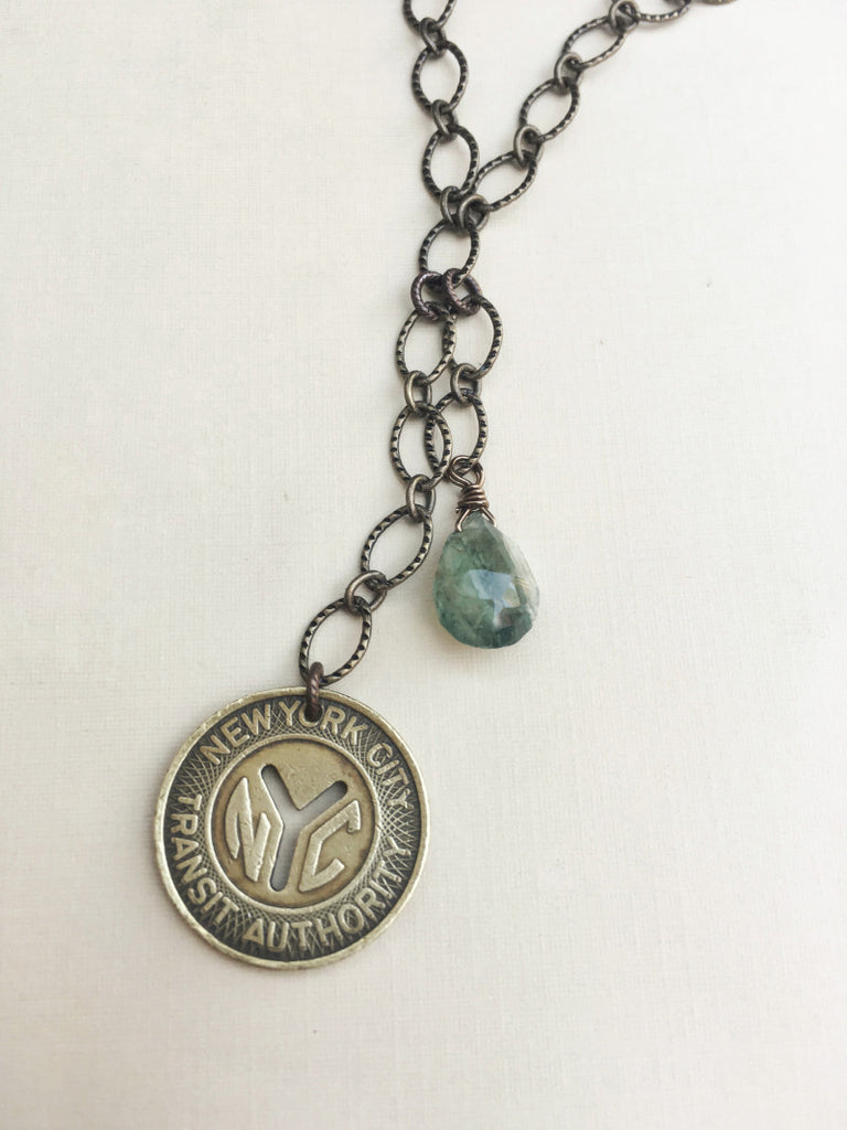 New York Subway Token Necklace