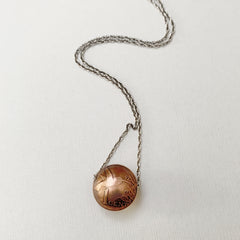 Hummingbird Coin Necklace