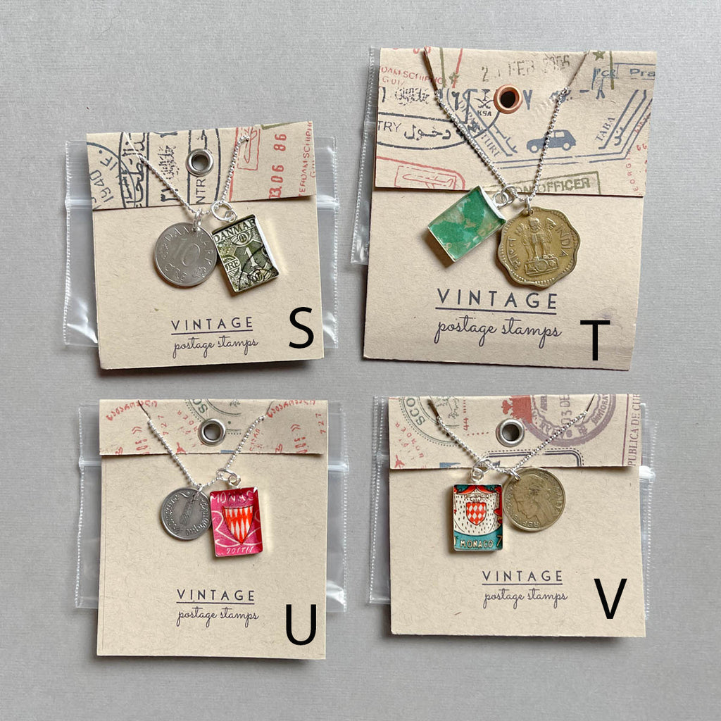 Postage Stamp & Coin Necklaces