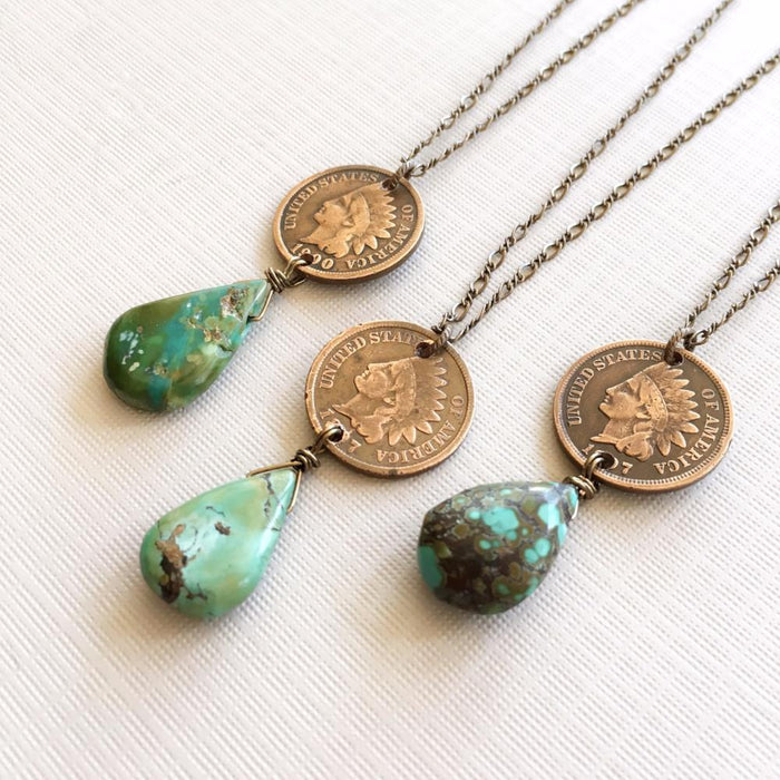 Indian cent necklace