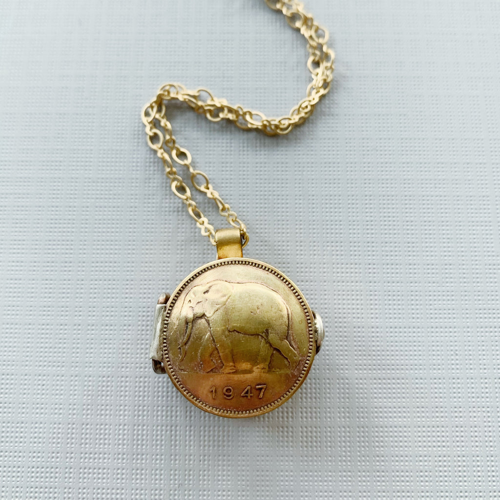 Coin Locket Necklace