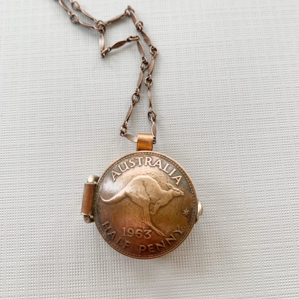 Coin Locket Necklace