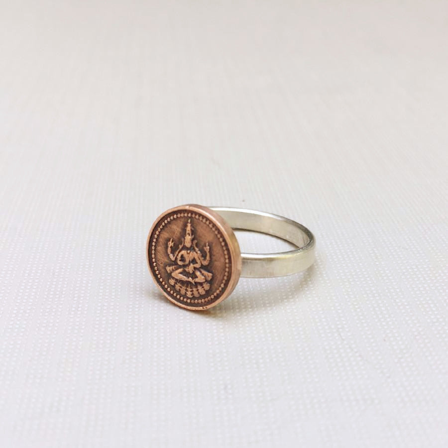 Brihadhambal Coin Protection Ring