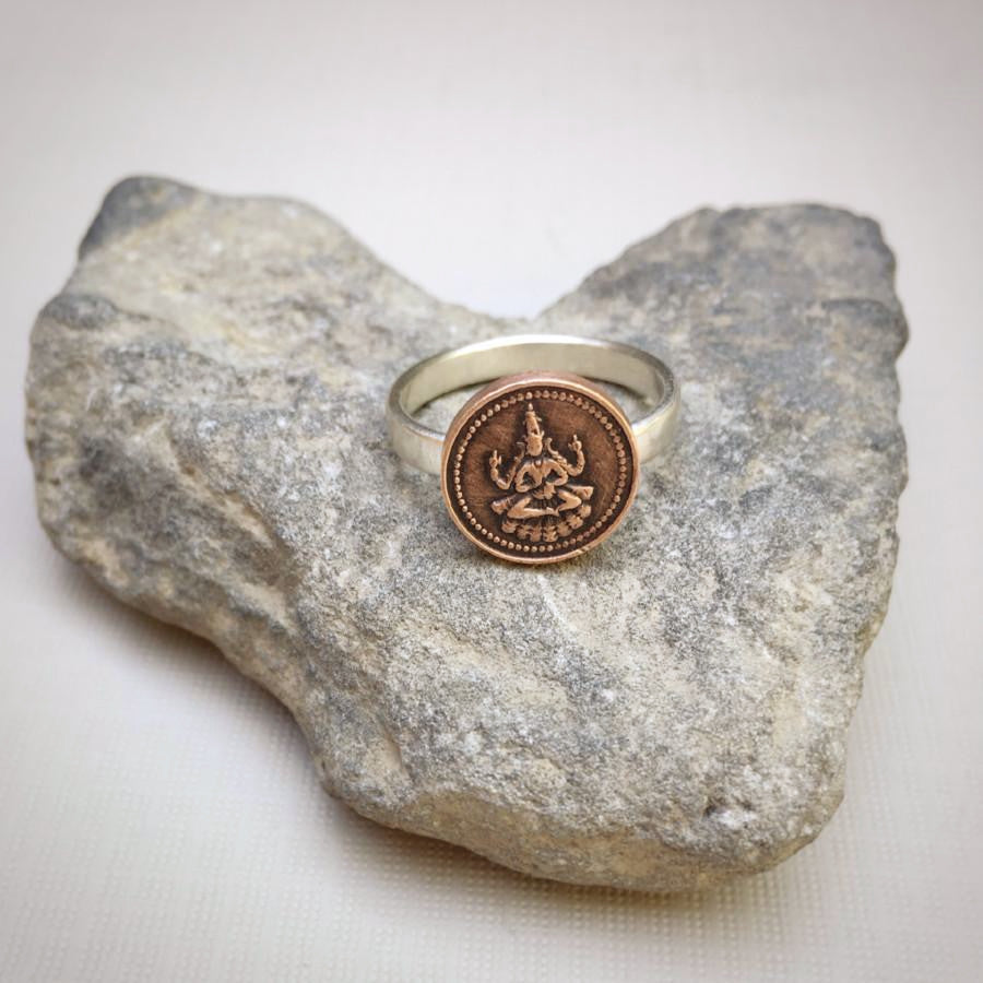 Brihadhambal Coin Protection Ring