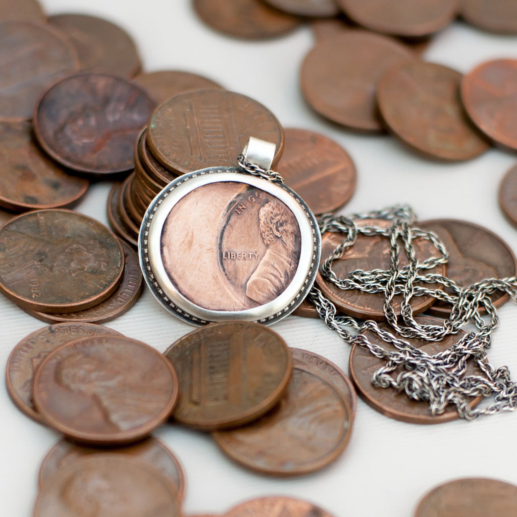 mint error penny necklace