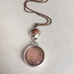 queen victoria coin  necklace
